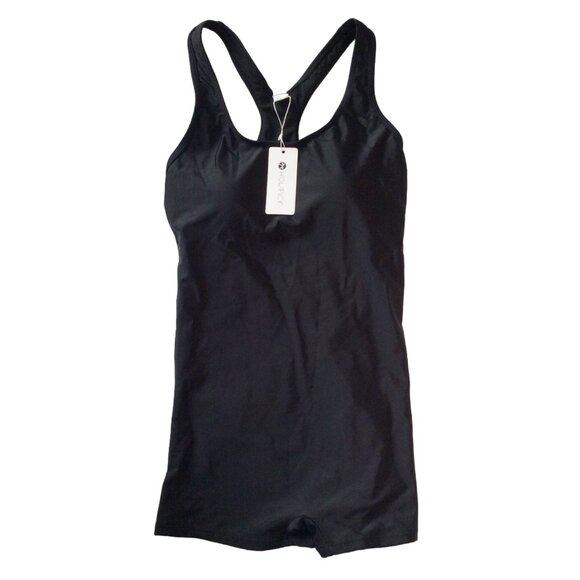 Sporty One Piece  Racer Back Shorts Swimsuit S *NWT* - Picture 2 of 7